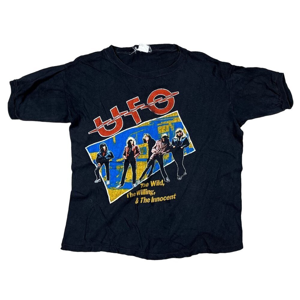VTG 80s UFO the Wild the Willing and the‎ Innocent T-Shirt Size XL